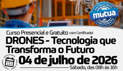 AEAU promove curso gratuito sobre drones e suas aplicações na engenharia
